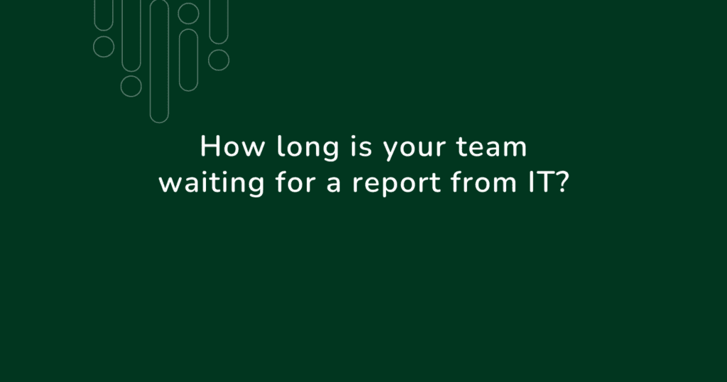 A featured banner for an article about self service data analytics.